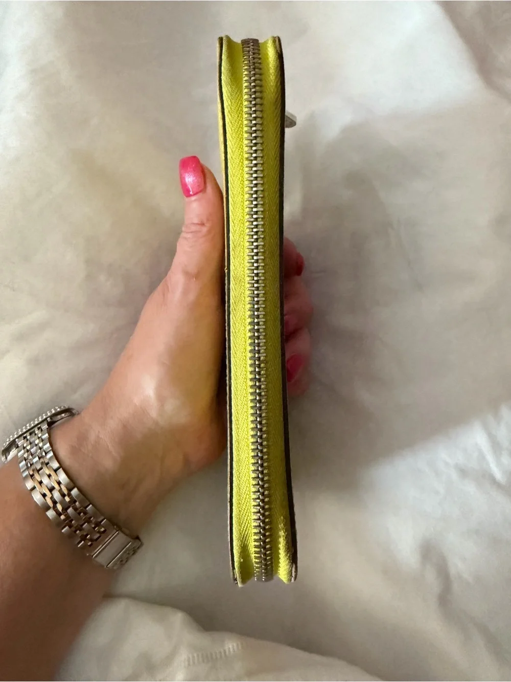 Louis Vuitton Yellow Epi Zip-Around Wallet